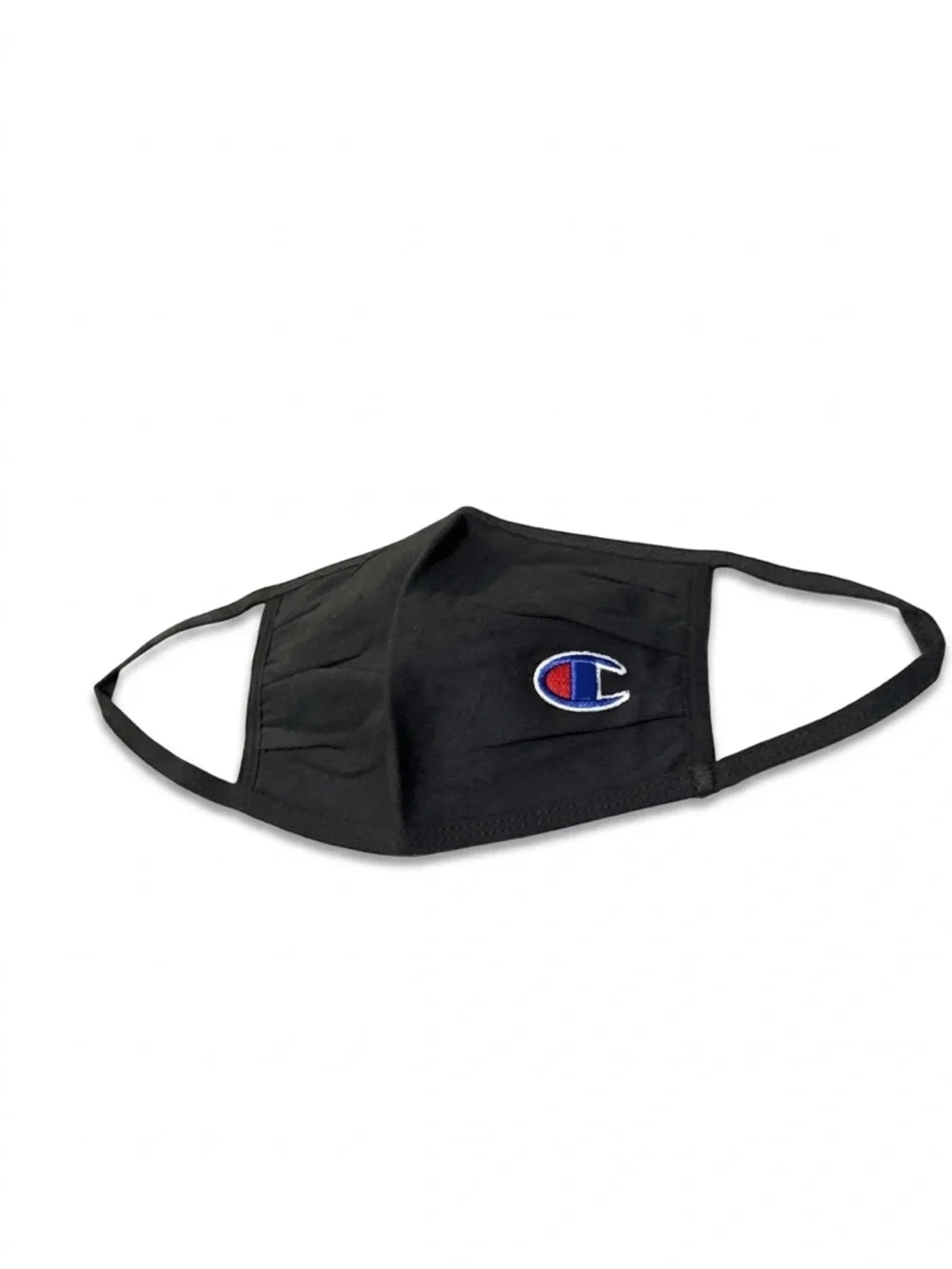 Champion Black Face Mask with Embroidered Logo